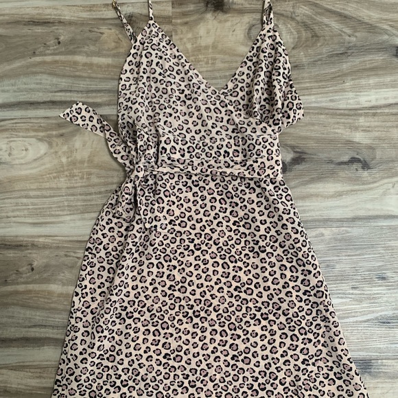 ๐คSOLD๐ค Acacia Namibia Silk Wrap Dress in Wild, L - Picture 1 of 7